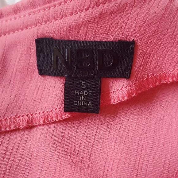 Revolve NBD Bekah Blouse In Pink NWOT, S - Picture 7 of 9